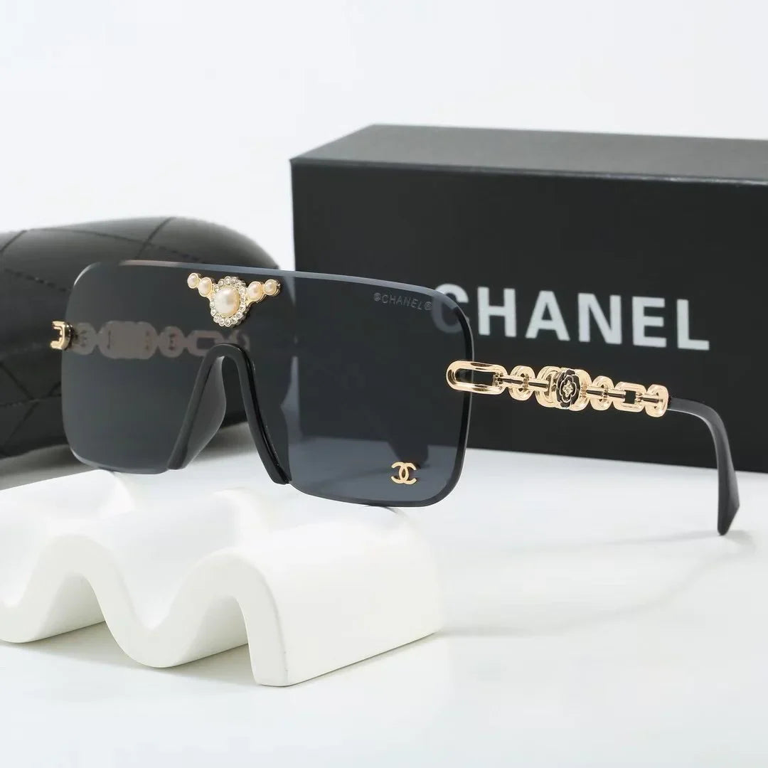 Half frame metal sunglasses
