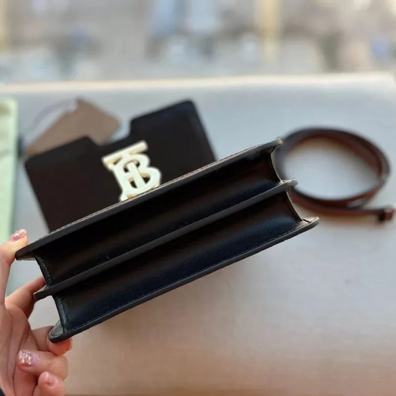 Statement Monogram Leather Crossbody Bag