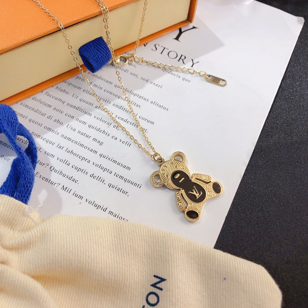 Cute Bear Long Necklace