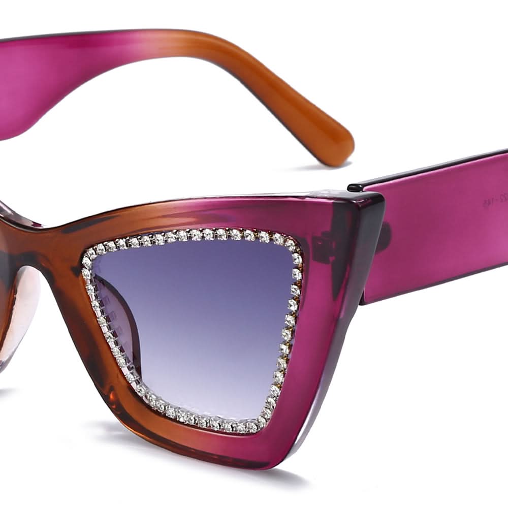 Dollger Retro-Vintage Lightweight Cat-Eye Tinted Sunglasses