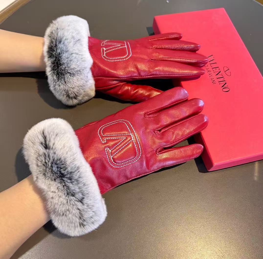 2025 New Long Style Lazy Rabbit Hair Touchscreen Women's Gloves