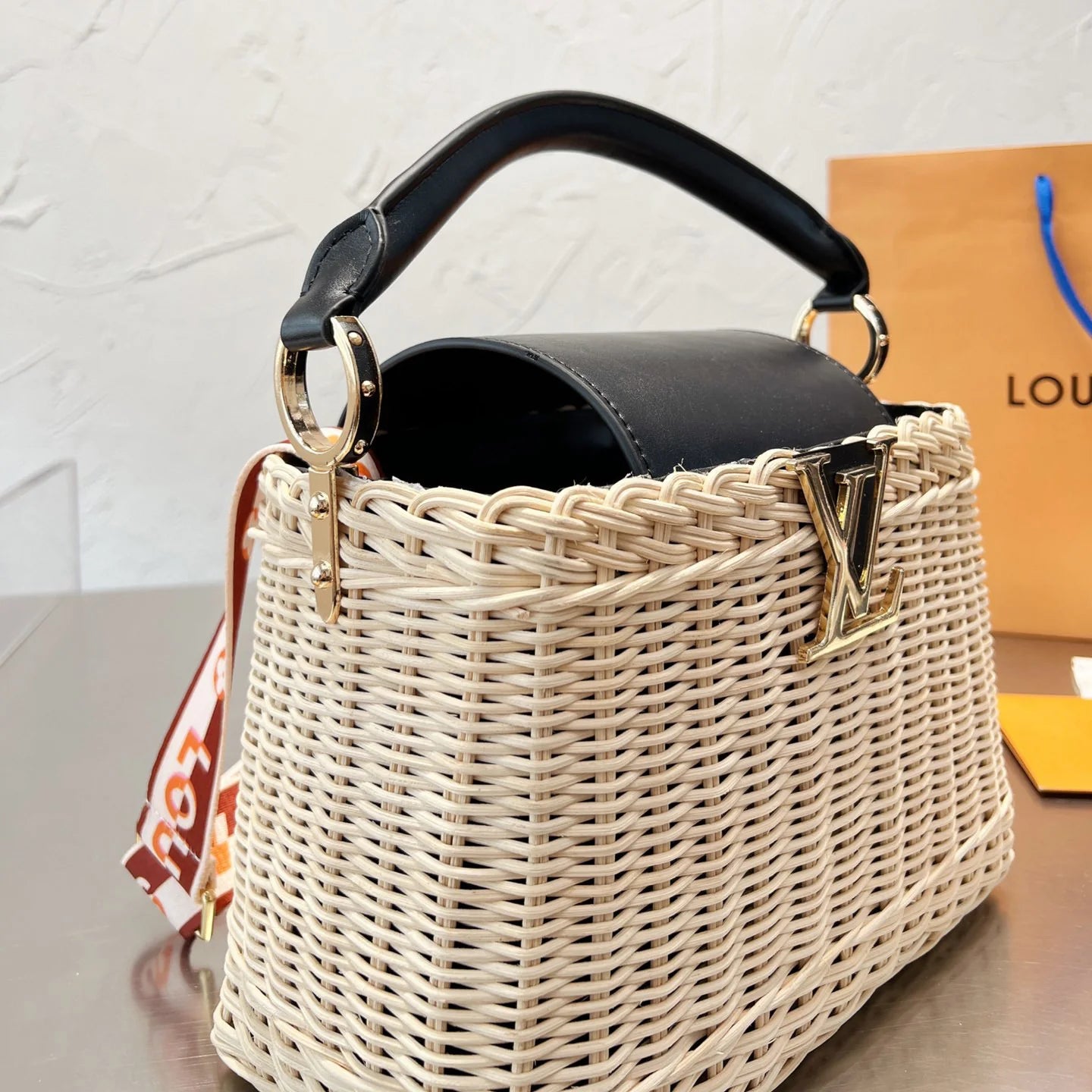 Sun Woven Tote Beach Bag