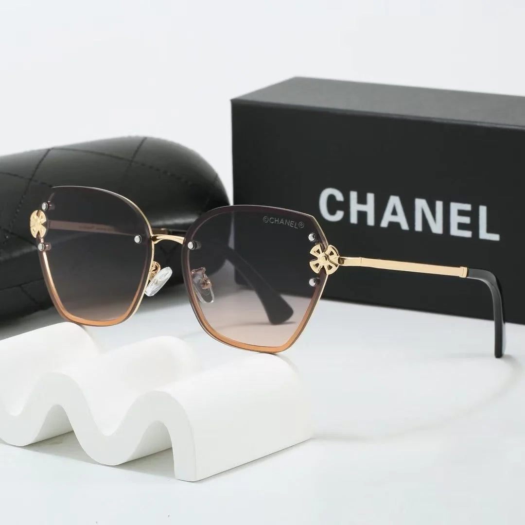 7 colors frameless metal thin lens sunglasses