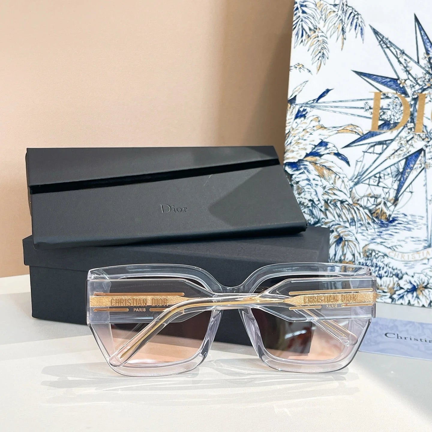 New full frame transparent high value sunglasses