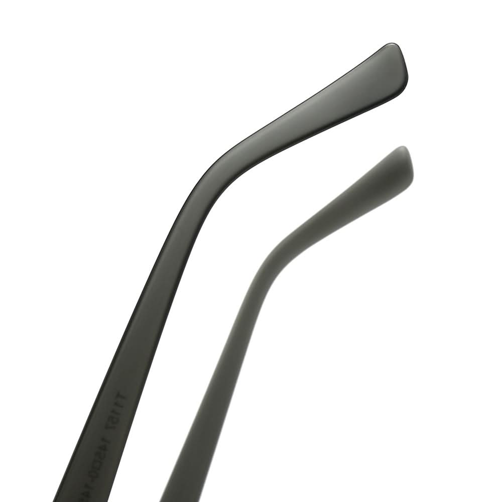 Dollger Black Rectangle Aviator Sunglasses