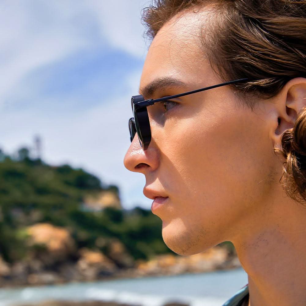 Dollger Metal Square Frame Sunglasses