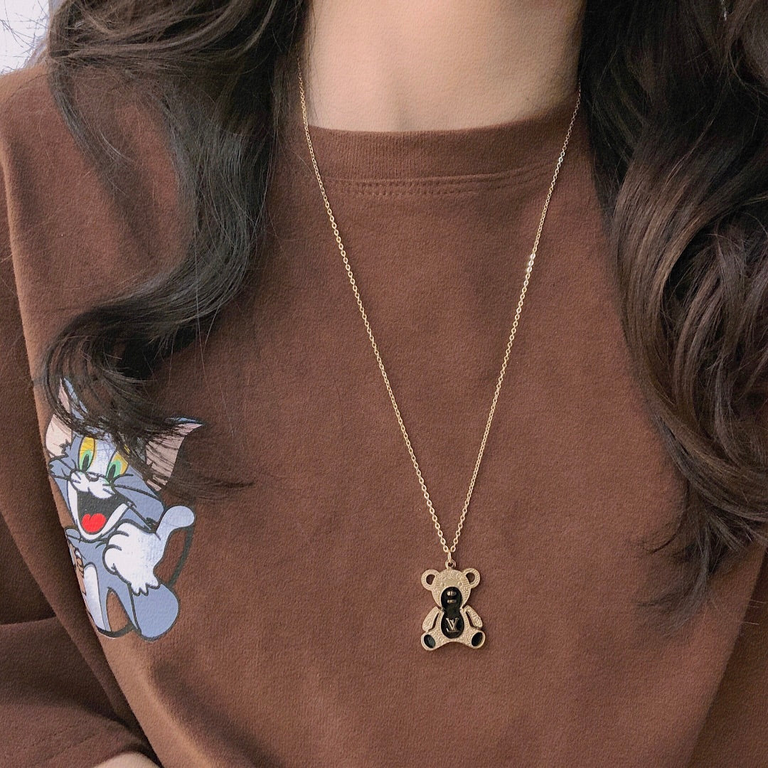 Cute Bear Long Necklace