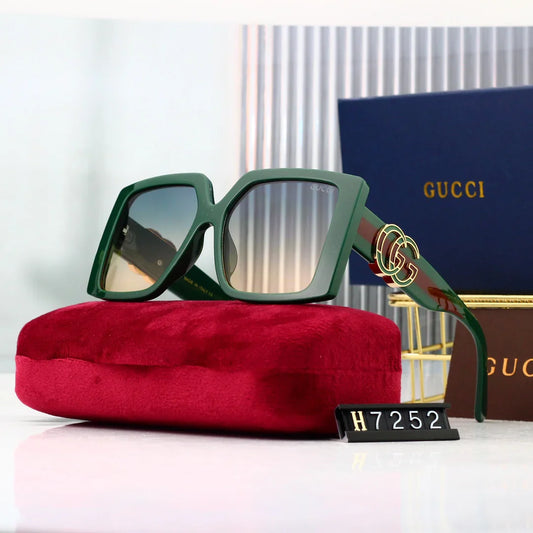 7-color high-definition lens square full-frame design sunglasses 7252