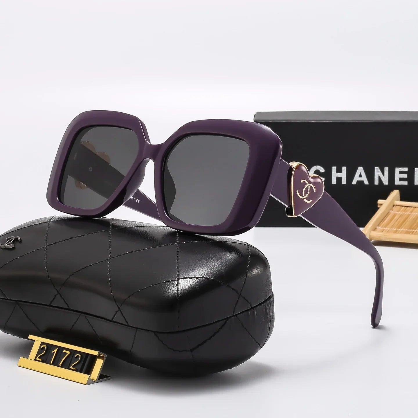 6 Colors Square Frame HD Lens Sunglasses  2172