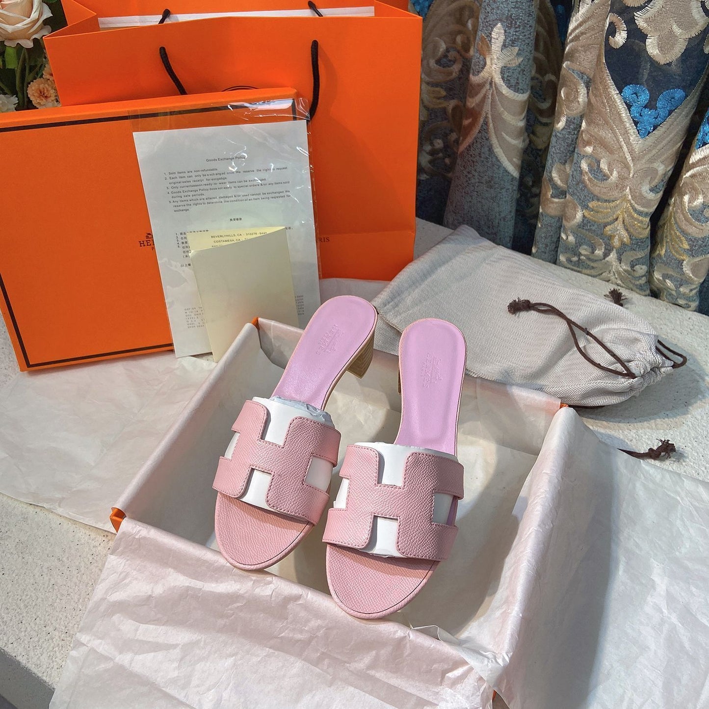 Classic H Heel Sandals