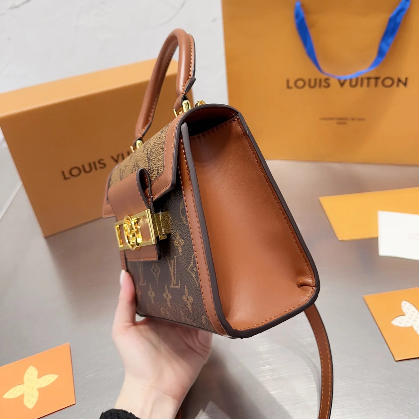 New Classic Leather Handbag Messenger Bag