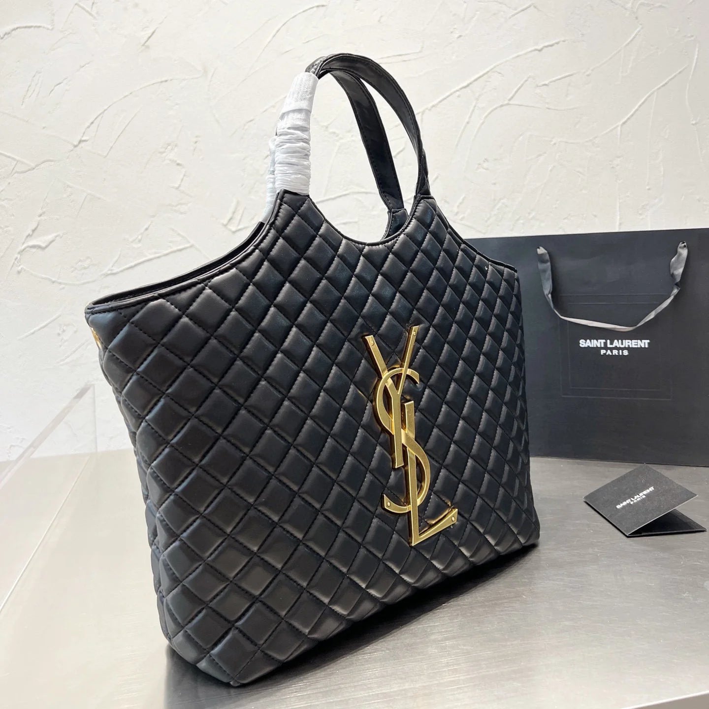 Gaby Quilted Textured Shopping Bag