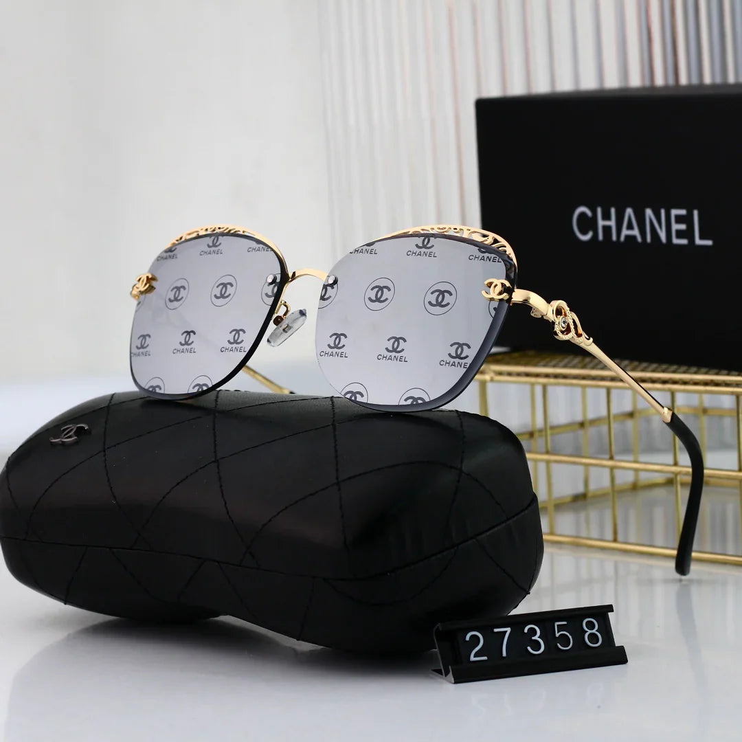 7 colors high-definition lens thin lens frameless metal sunglasses 27358