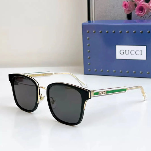 New sunglasses, square frame, celebrity style, men's and women's glasses, trendy and UV-proof