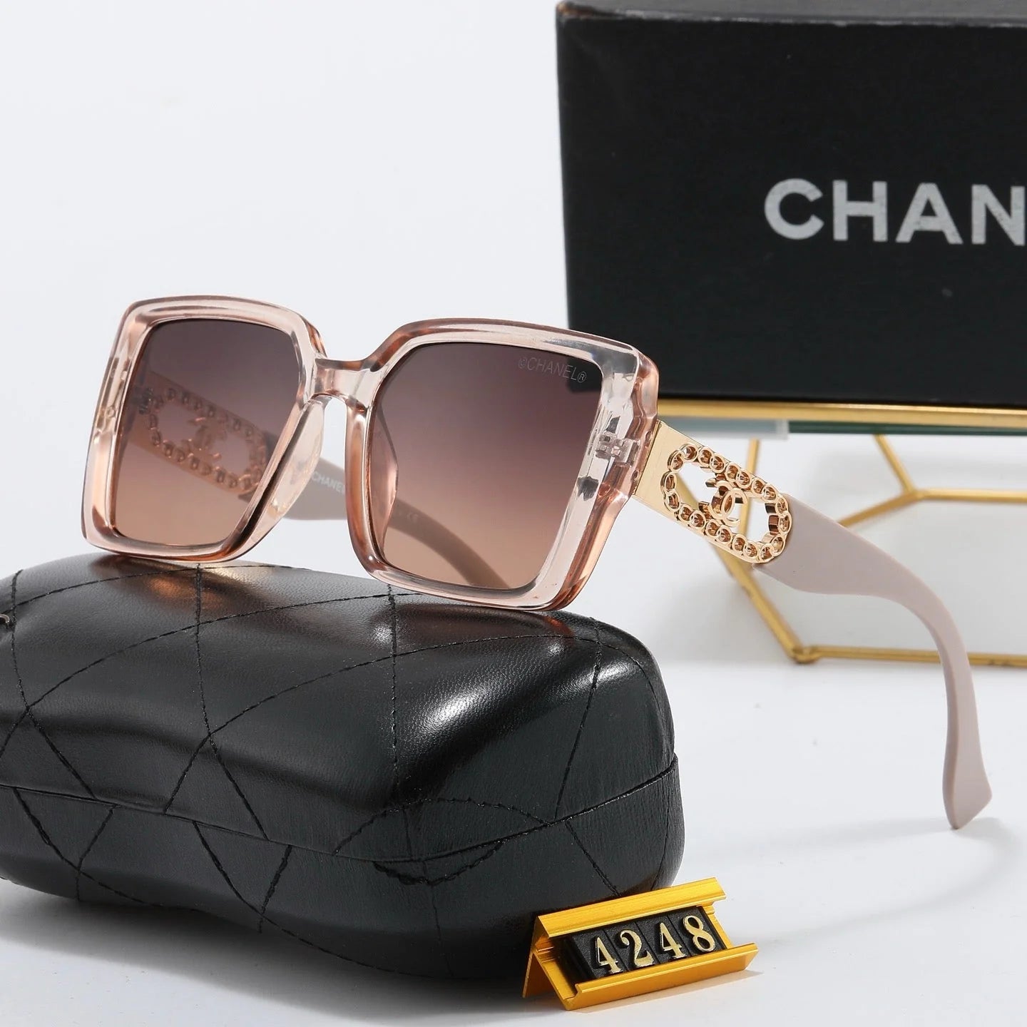 5 colors new full lens iconic logo sunglasses