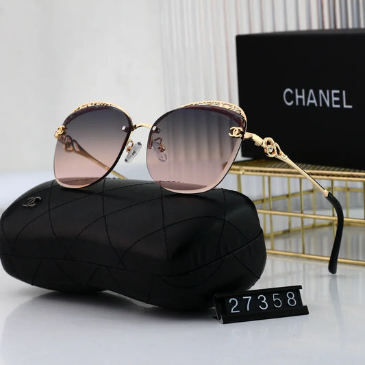 7 colors high-definition lens thin lens frameless metal sunglasses 27358
