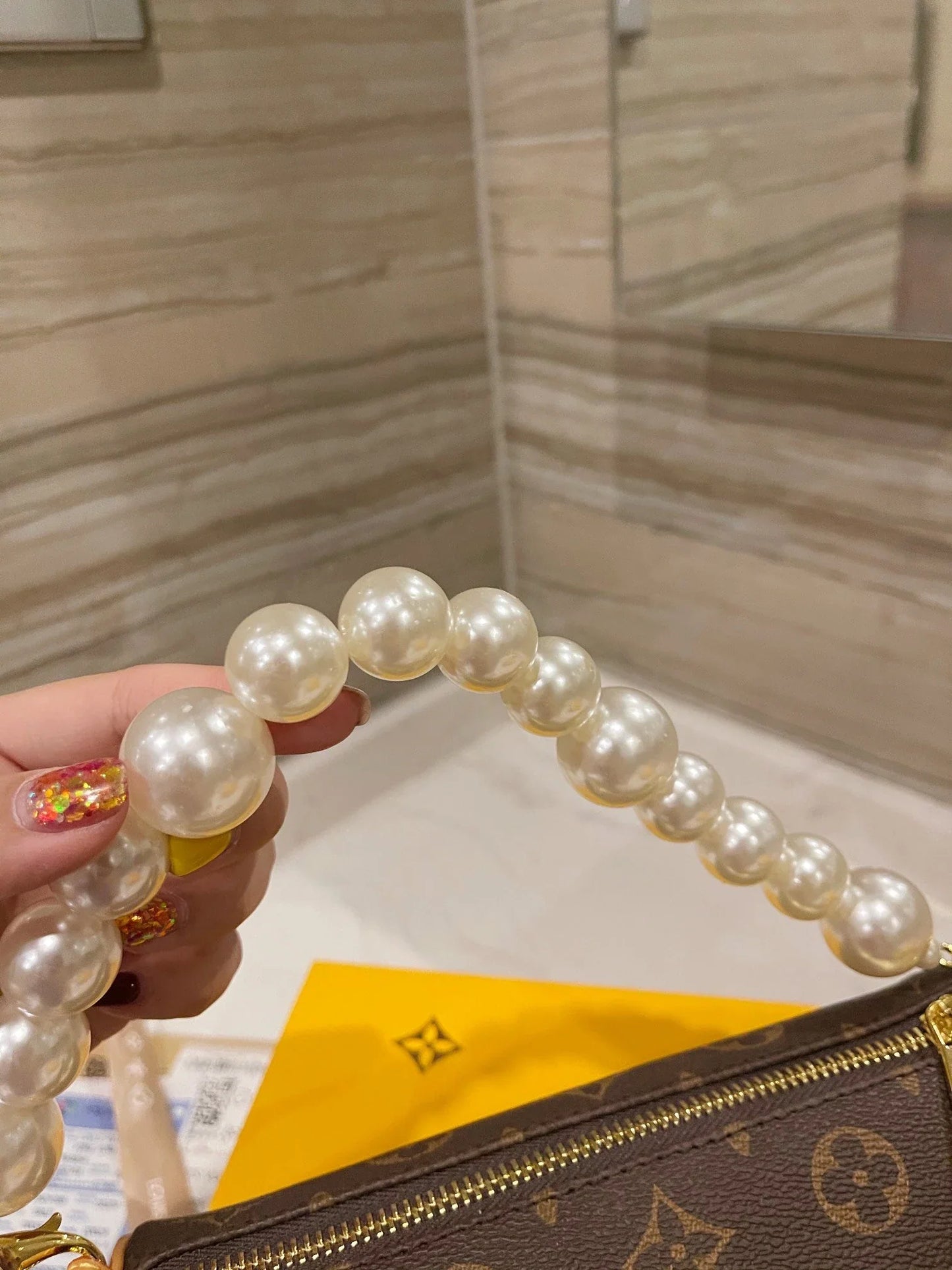 Retro style pen holder handbag