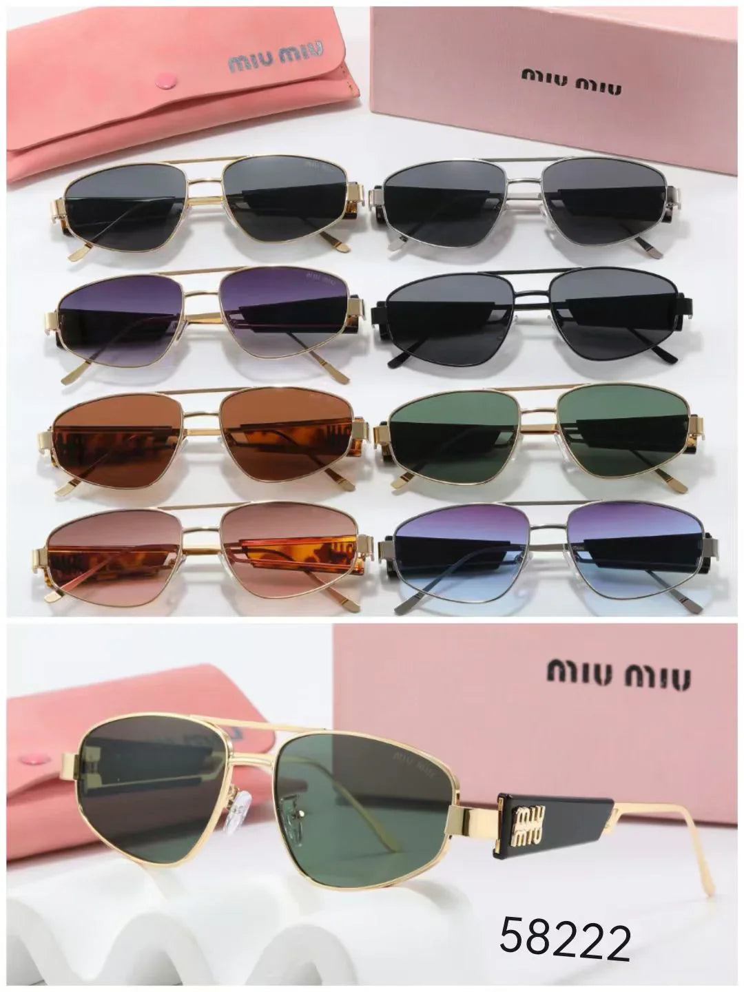 8 colors and styles of sunglasses 58222
