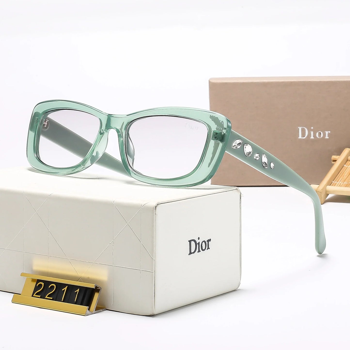 6 colors trendy HD lens sunglasses  2211