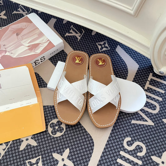 New Cross Strap Slippers Sandals