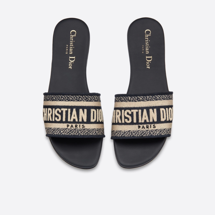 Classic Women's Solid Color Embroidery Slippers