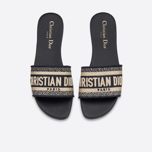 Classic Women's Solid Color Embroidery Slippers