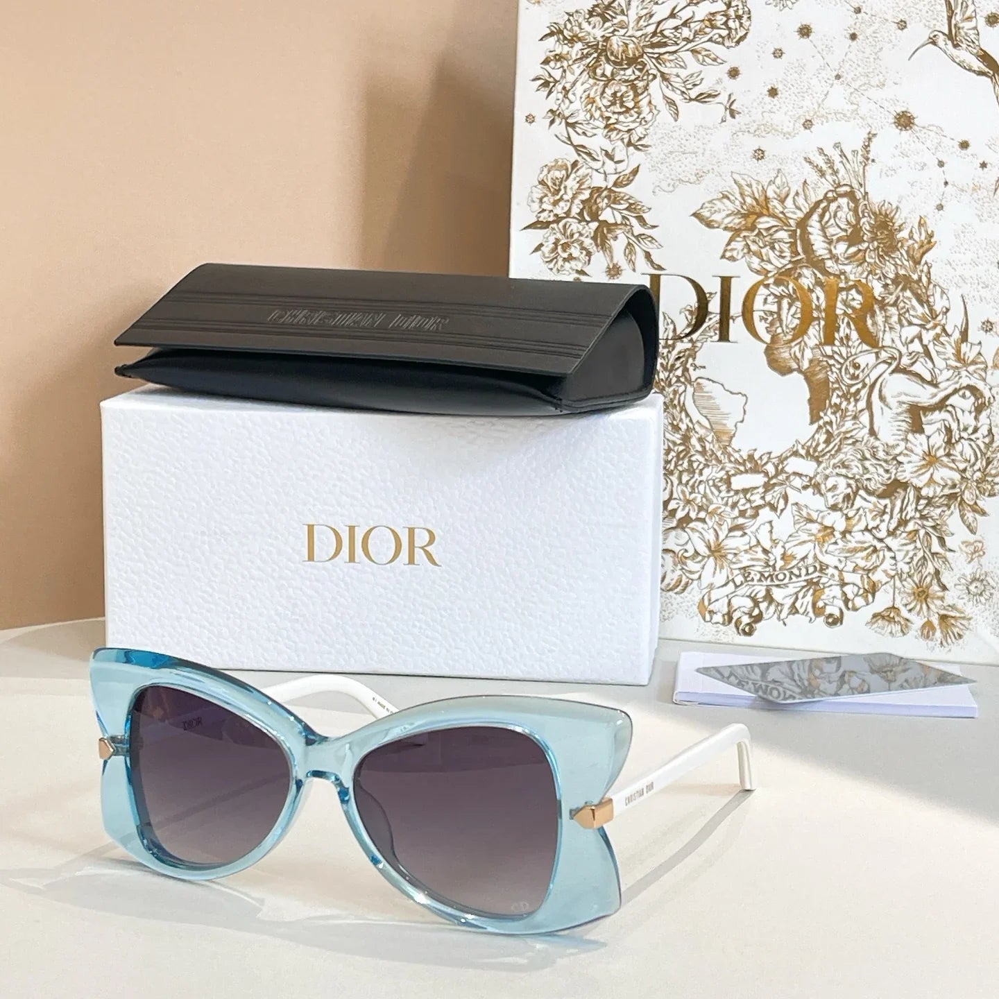 6-color butterfly-shaped new full-frame sunglasses