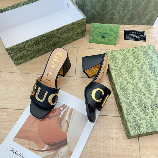 Retro Block Heel Sandals