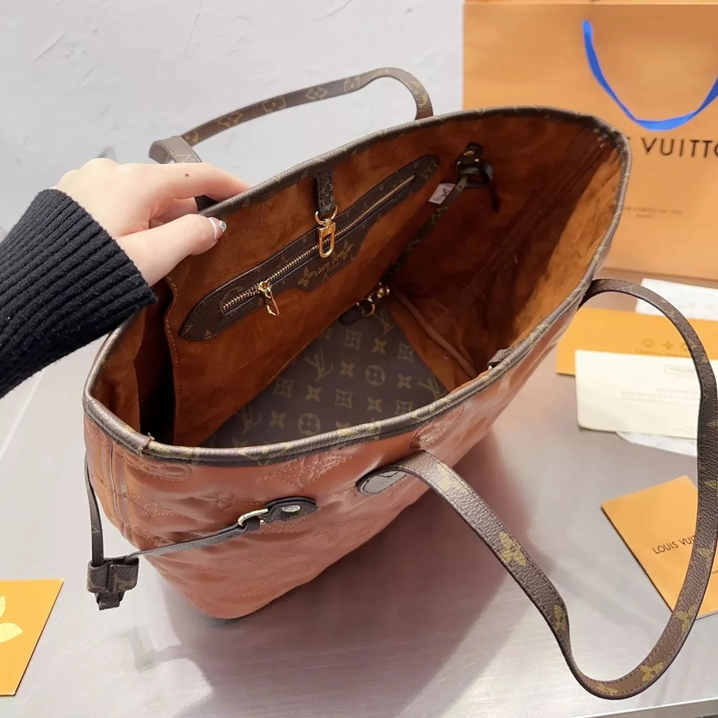 Neverfull Seam Monogram Tote Bag