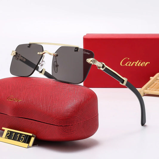 Frameless leopard sunglasses 2115