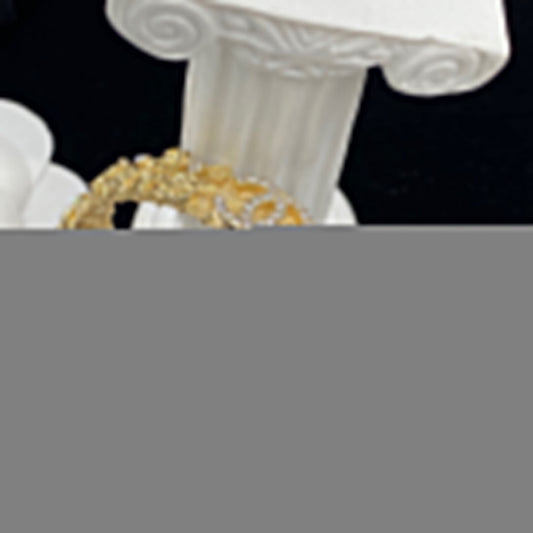 Embossed Camellia Open Bracelet