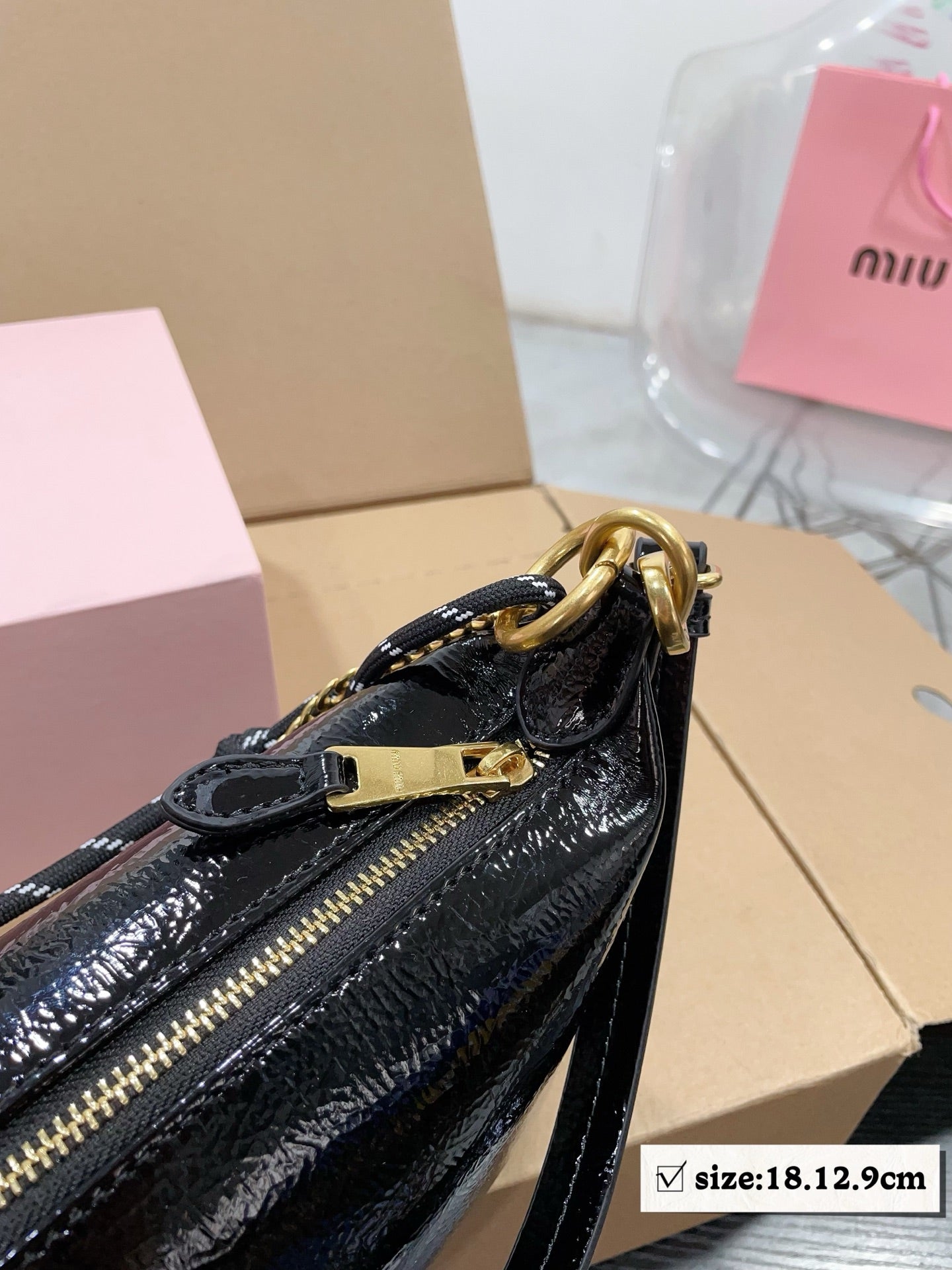 Classic leather hobo bag