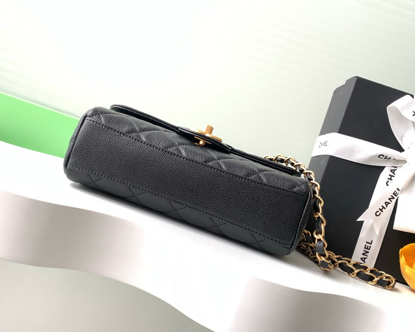 Double chain seasonal limited edition handbag