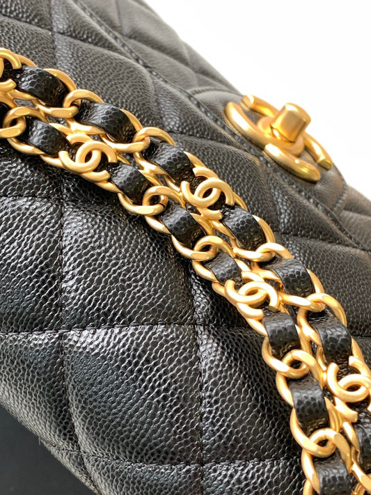 Double chain seasonal limited edition handbag