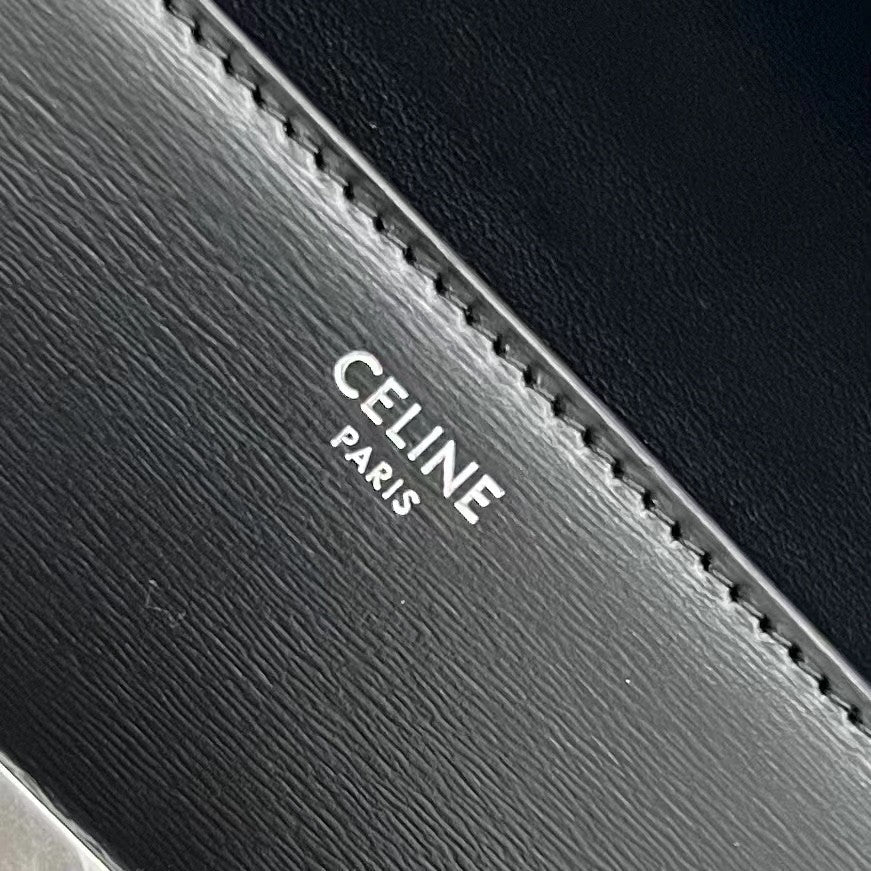 Small shiny cowhide ~ chain bag