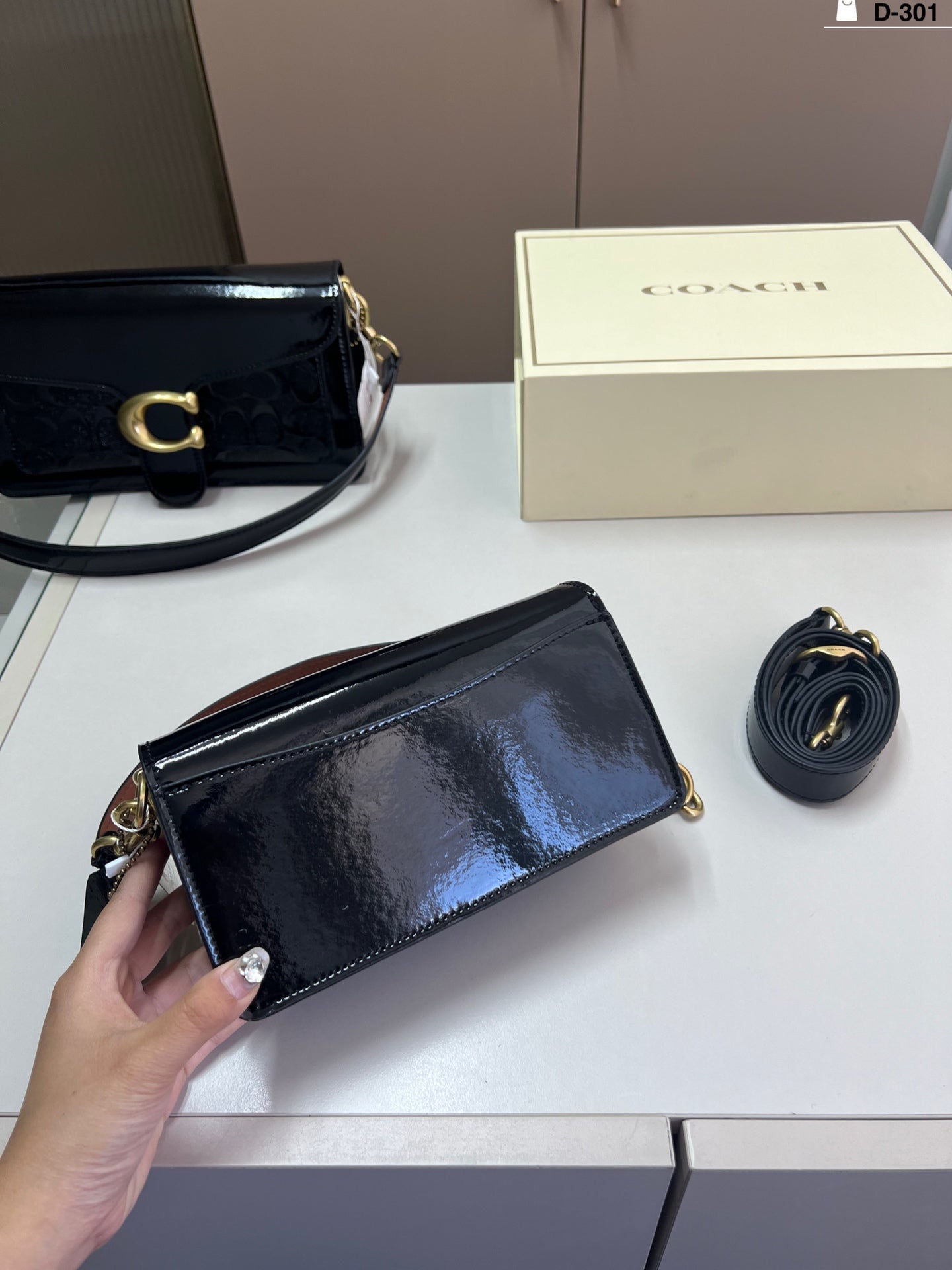 New double-layer two-long straps shoulder and crossbody bag