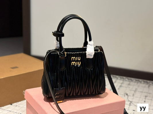 Black stylish bright handbag