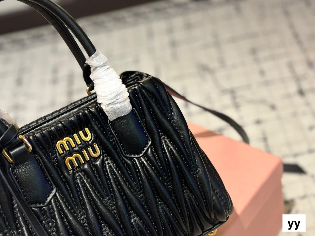 Black stylish bright handbag