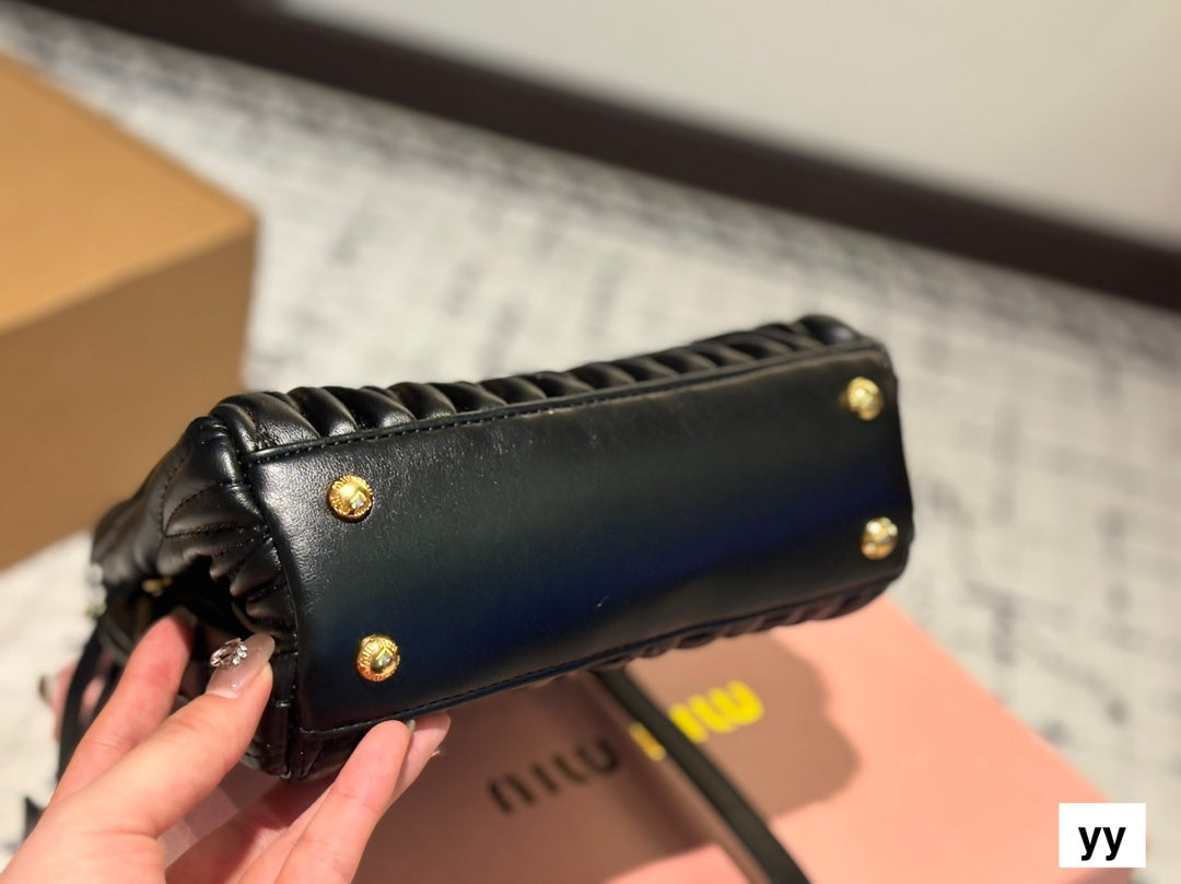 Black stylish bright handbag