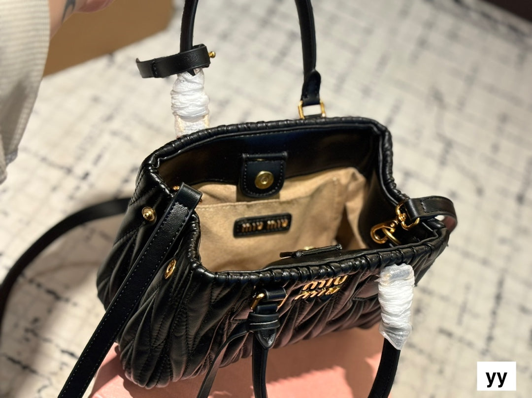 Black stylish bright handbag