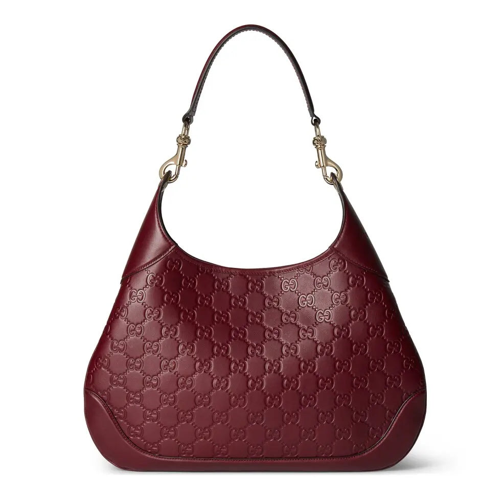 Ankara Red Printed Embossed Leather