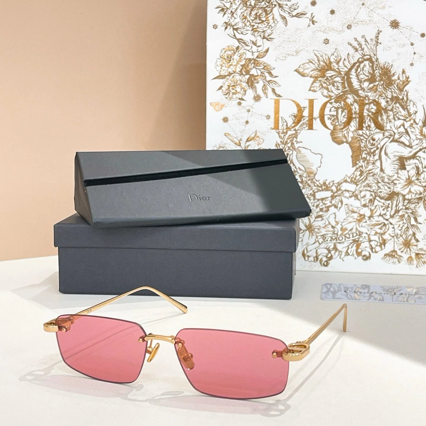 6-color rimless metal sunglasses