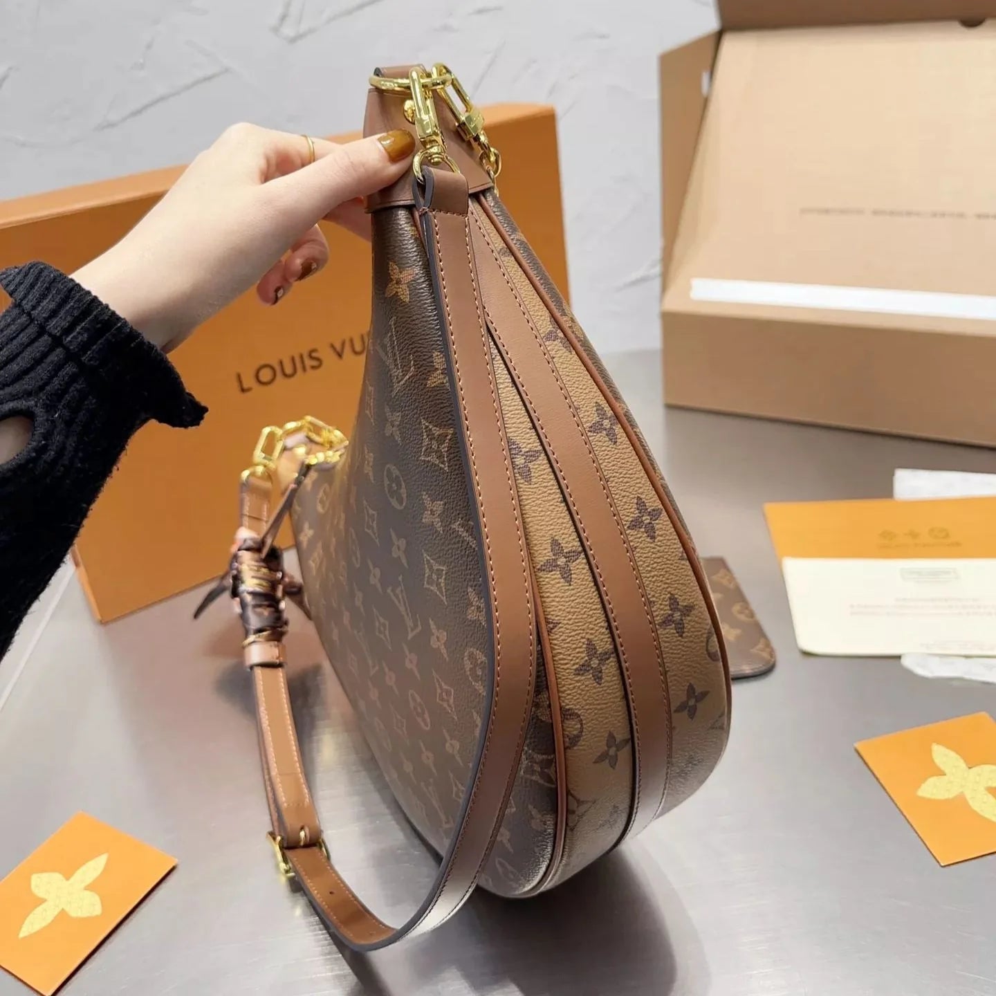 Premium Monogram Hobo Bag