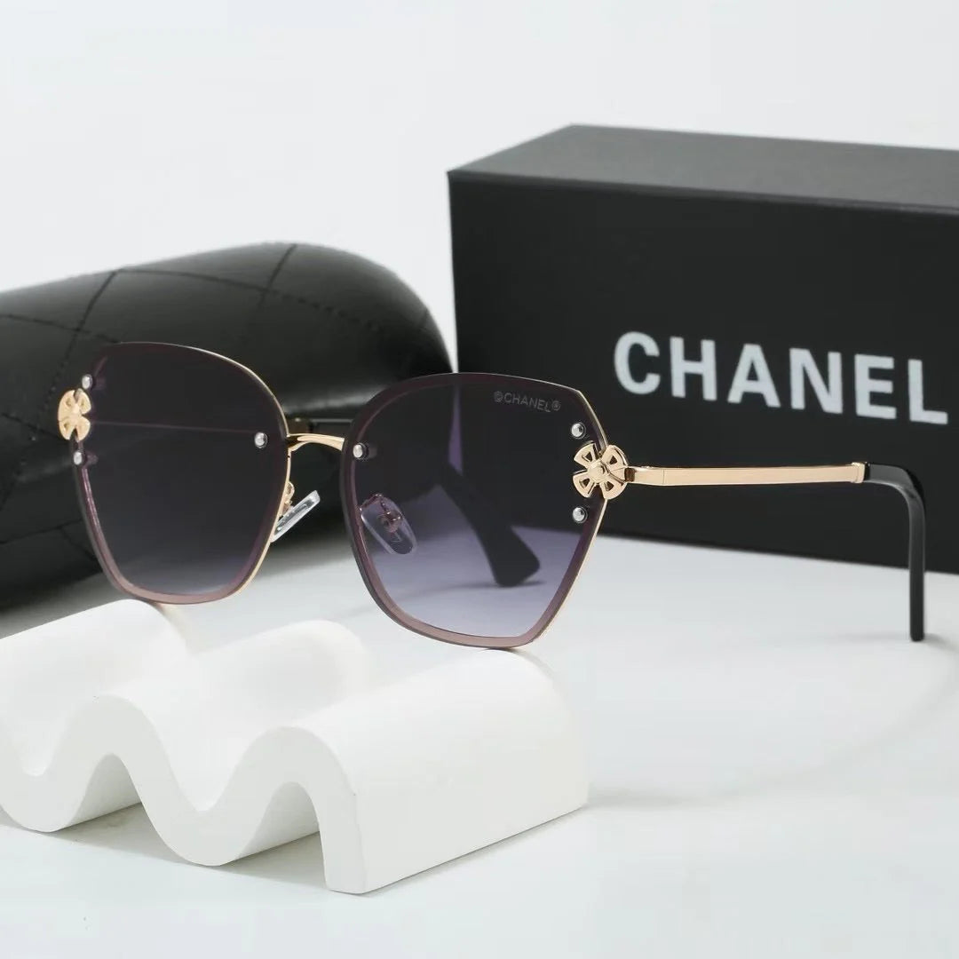 7 colors frameless metal thin lens sunglasses