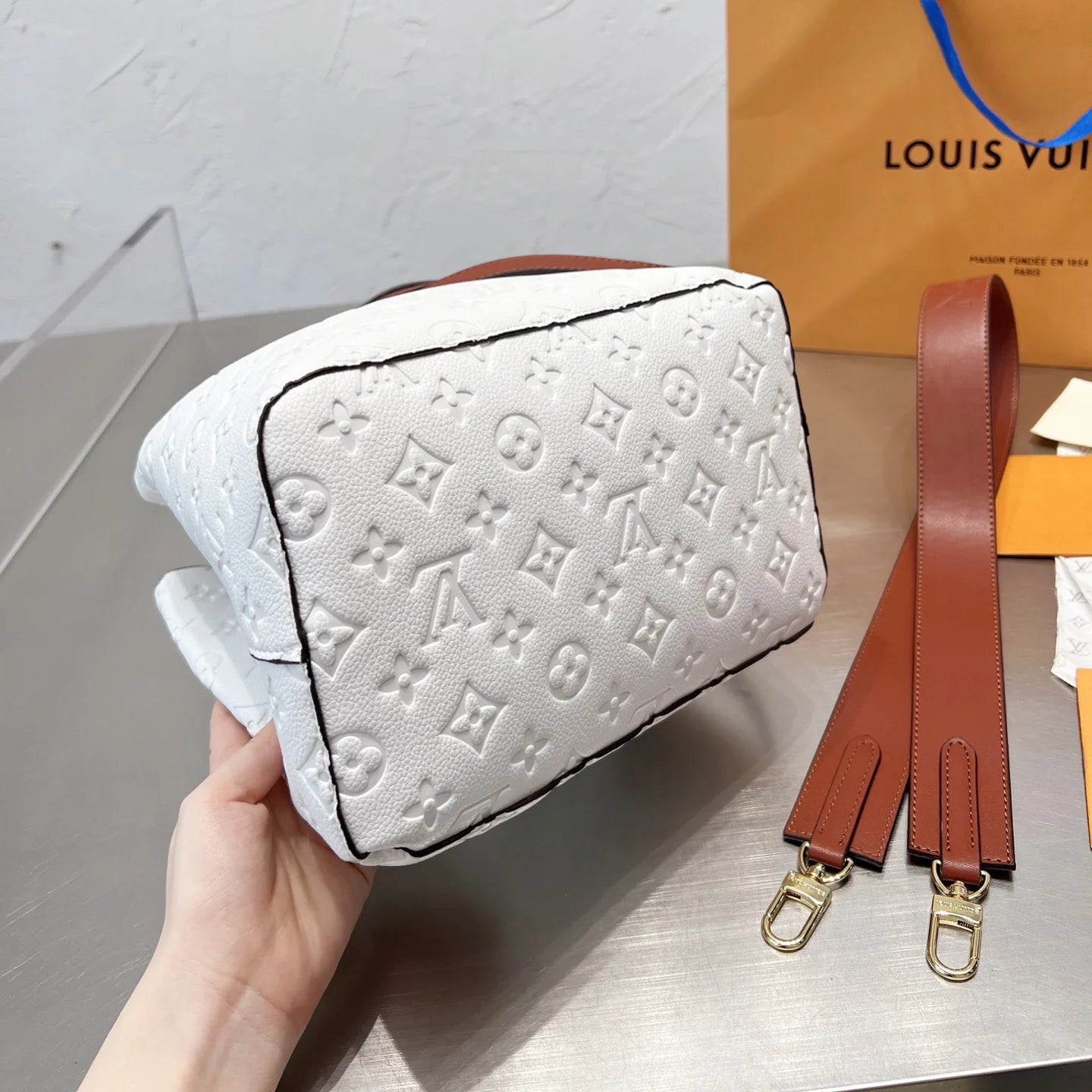 Monogram Beam Mouth Bucket Bag