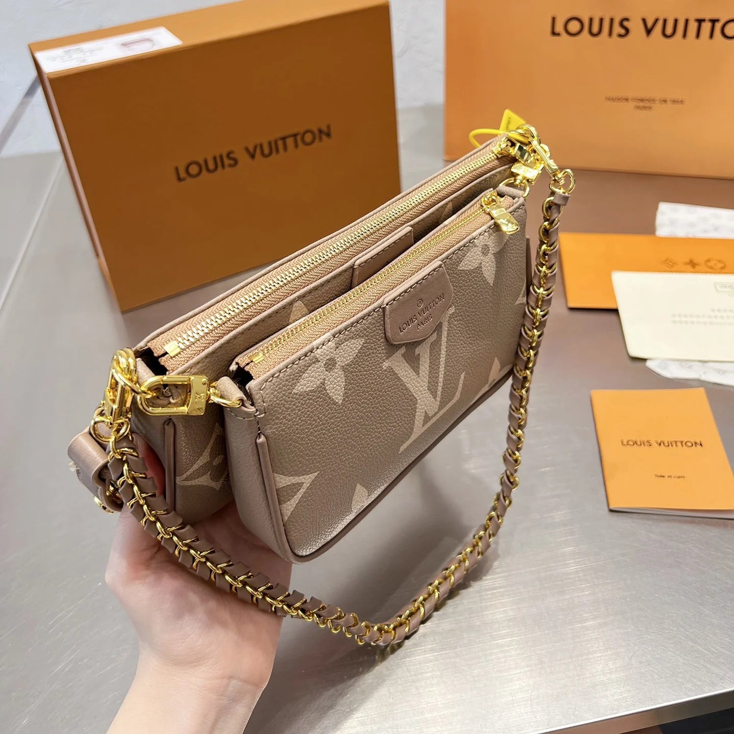 FÉLICIE Series Detachable Metal Chain Bag