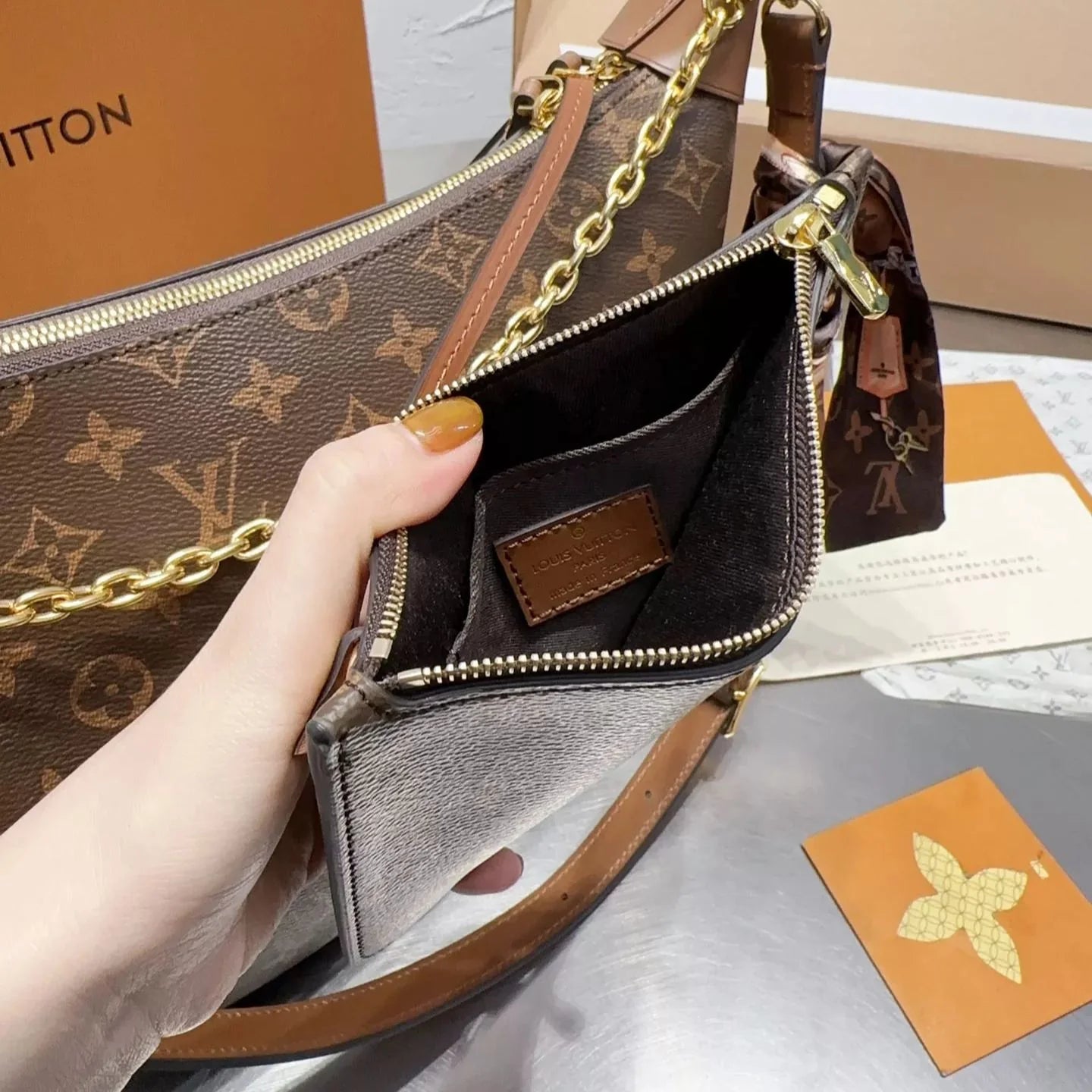 Premium Monogram Hobo Bag