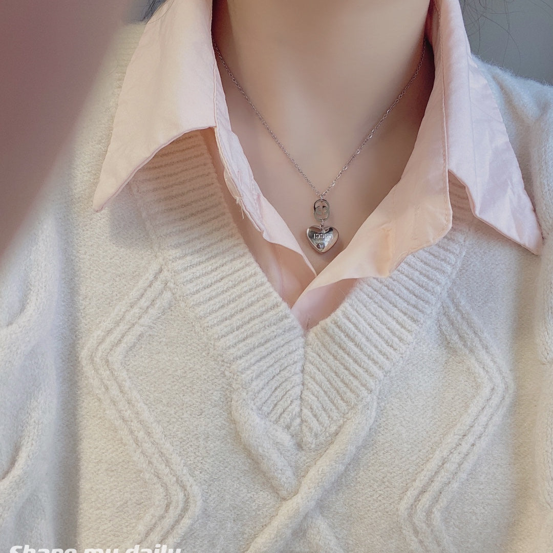 Double G Heart Necklace