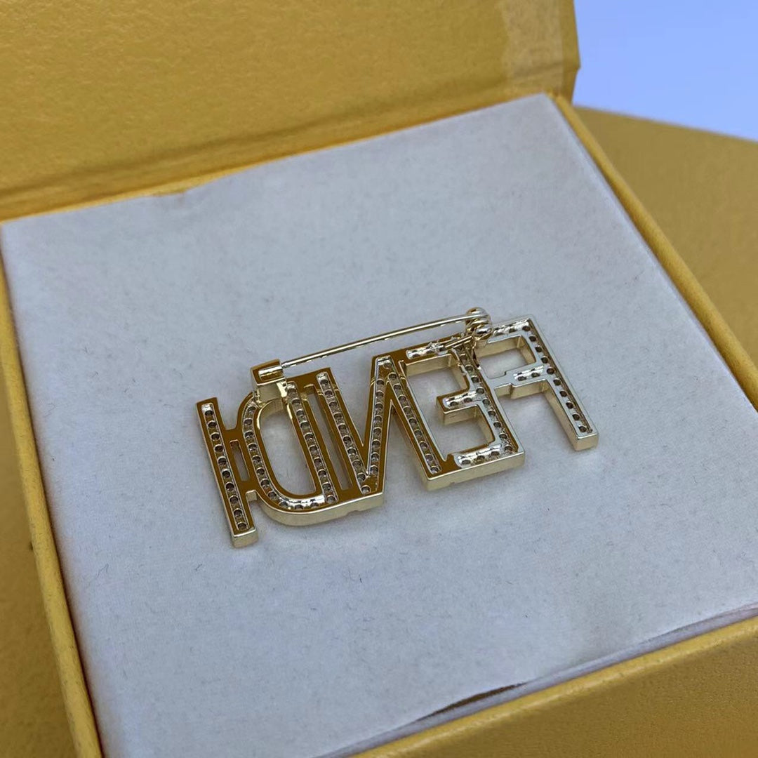 Letter Logo Brooch