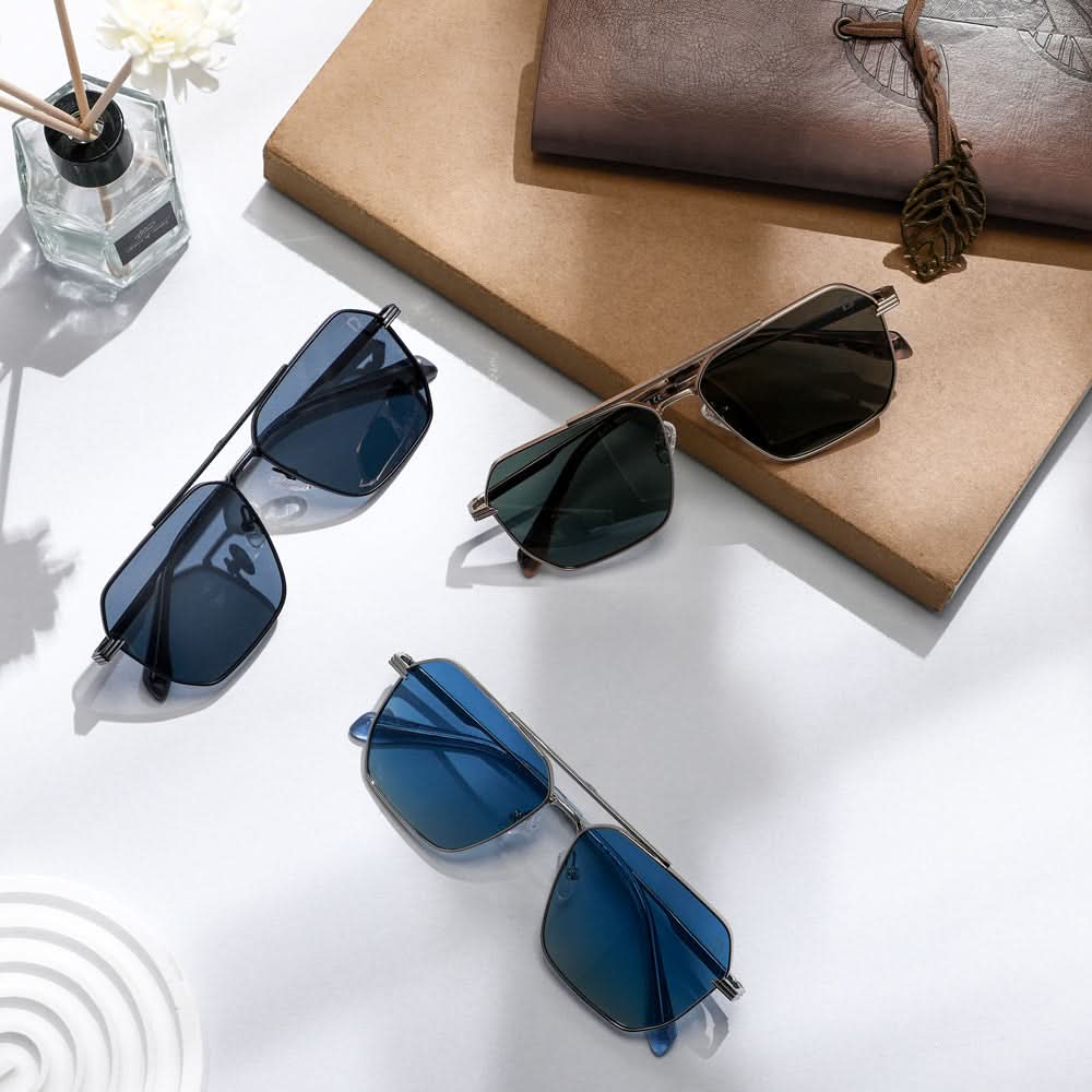 Dollger Retro-Vintage Aviator Tinted Sunglasses